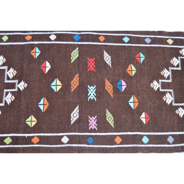 Late 20th Century Vintage Moroccan Runner - 9'6'' X 2'5'' For Sale - Image 4 of 7