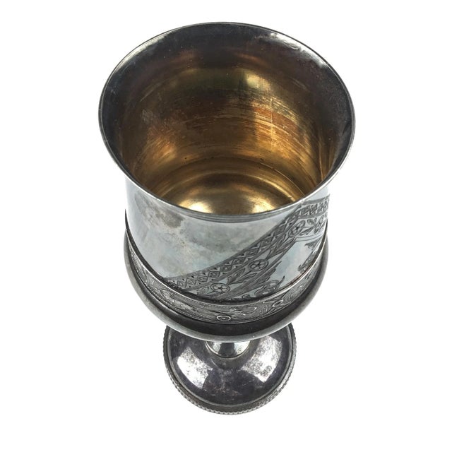 Antique Rogers Bros Wine Vessel Silver Plate Stemware For Sale In Portland, ME - Image 6 of 12
