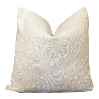 Rolling Hills Matelassae Down Filled Pillow For Sale