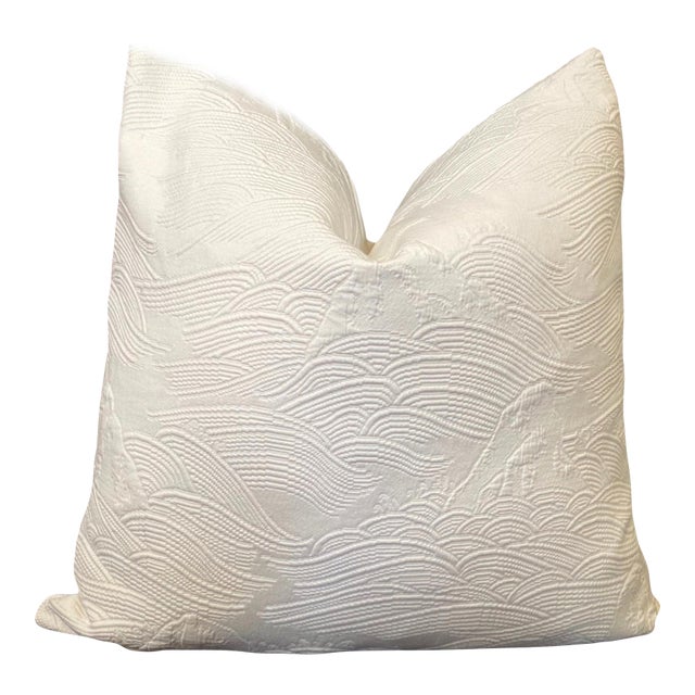 Rolling Hills Matelassae Down Filled Pillow For Sale