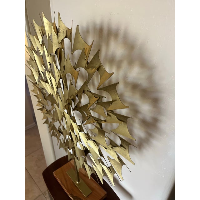 Mid 20th Century Stunning Large Brutalist Metal Sunburst Objet in the Manner of Marc Weinstein For Sale - Image 5 of 9