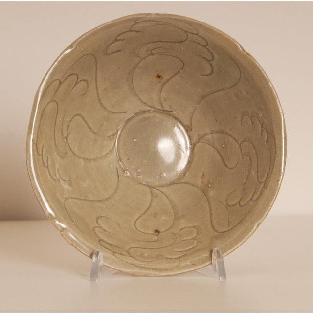 Chinese Ceramic Bowl Celadon Song Period Bowls Jepara Shipwreck Set of 5 Gothic Medieval For Sale - Image 9 of 18