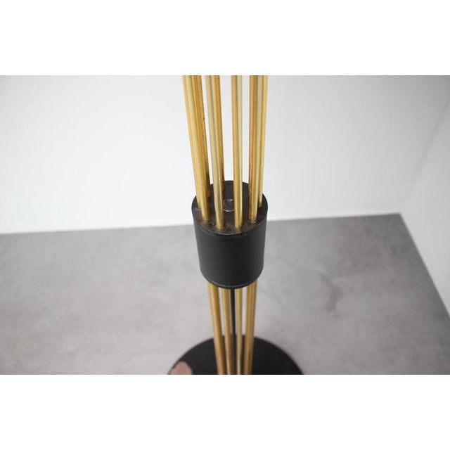 Italian Brass Coat Rack with Black Wooden Finials, 1980 For Sale - Image 6 of 12