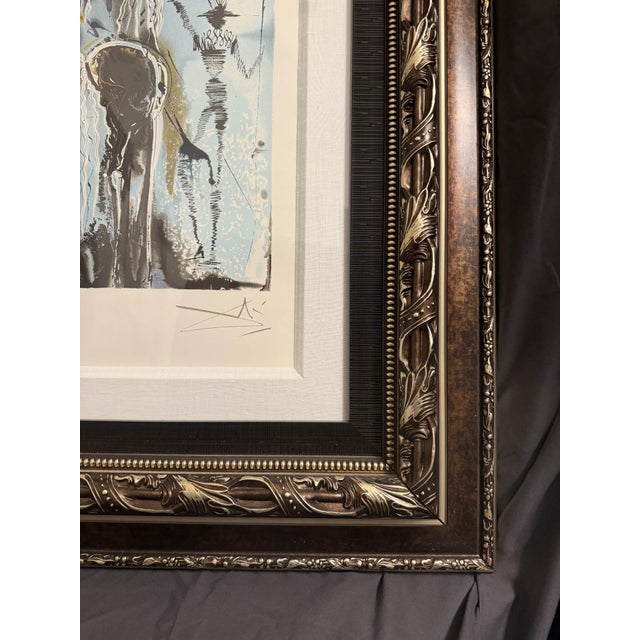 Salvador Dalí Salvador Dalí “Don Quichotte” 1983 Lifetime‑Authorized Lithograph • Spadem / Israël • Framed For Sale - Image 4 of 8