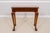 Chippendale Style Burl Walnut Flip Top Inlaid Game Table For Sale - Image 14 of 15