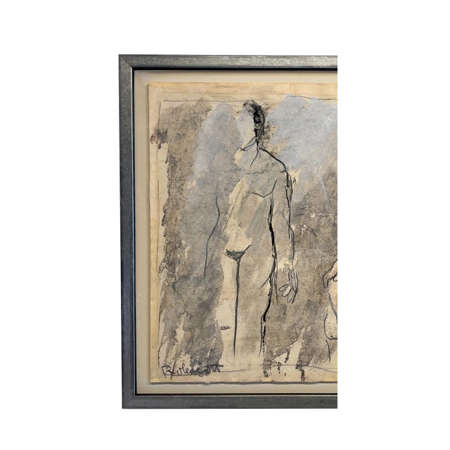 Abstract Expressionism Two Female Nudes Expressionist Painting "Conversation" Robert Colescott, 1959 Smith Tower Gallery For Sale - Image 3 of 12