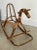 1960s 1960s Italian Bent Bamboo & Rattan Rocking Horse Attributed to Franco Albini For Sale - Image 5 of 11