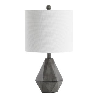 Geometric Table Lamp - Dark Grey For Sale