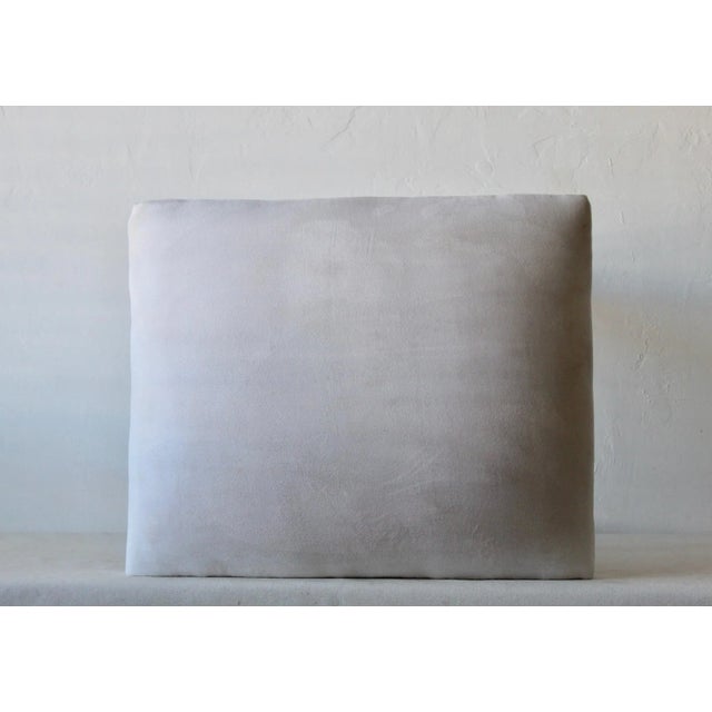 Milo Baughman Style Double C-Base Ottoman Stool For Sale - Image 9 of 11