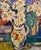 Textile David Burliuk - Vibrant Floral Still Life in Vase– 1950s Oil Painting For Sale - Image 7 of 13