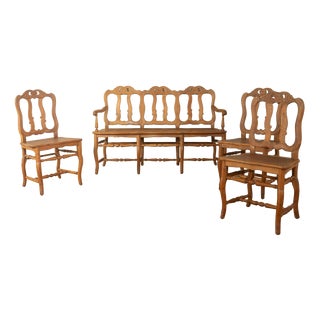 Antique Seating Set, Set of 4 For Sale