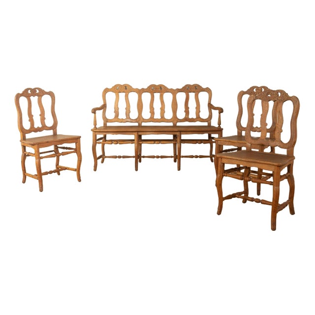 Antique Seating Set, Set of 4 For Sale