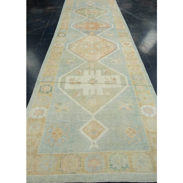 Turkish Oushak Runner Rug 5' x 15'7" #18055 Explore a curated collection of hallway runners, wool rugs, and handmade...
