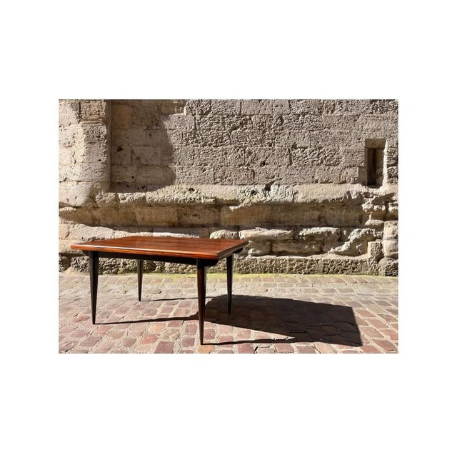 Extendable Table in Macassar Ebony, 1960s For Sale - Image 3 of 9
