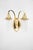 Art Deco Double Light Brass Wall Lamps with Glass Sticks, Vienna, Austria, 1920s, Set of 2 For Sale - Image 3 of 18