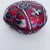 Asian Vintage Cloisonné Enamel Heart-Shaped Trinket Box – Red Ground, Floral Motif, Silver-Blue Technique For Sale - Image 3 of 9