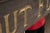 Antique Hand-Carved "Bookhout Funeral Home" Painted Wood Sign For Sale - Image 11 of 15