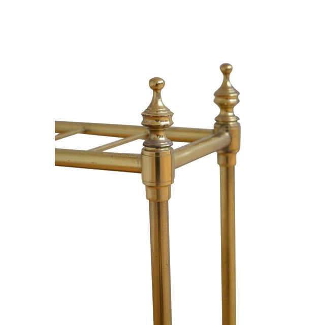 Victorian Brass Umbrella Stand For Sale - Image 4 of 8