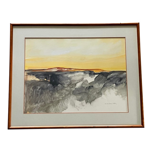 William Hoey Original Mixed Media on Paper, Signed and Framed, Mid 20th Century For Sale