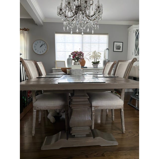 Restoration Hardware Farmhouse Dining Table For Sale In Los Angeles - Image 6 of 7