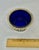 Mid 20th Century Cobalt Blue Silver Plate Filigree Condiment Bowl For Sale - Image 11 of 12