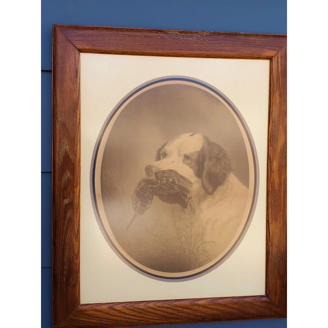 Original 19th Century (1885) "Duty Done for a Setter That Has Retrieved the Hunters Harvest" Lithograph by Frank Hatch For Sale - Image 9 of 11