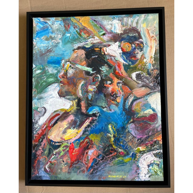 "Keep Your Chin Up", Oil Painting, Framed Art, by Van Ness For Sale In Saint Louis - Image 6 of 8