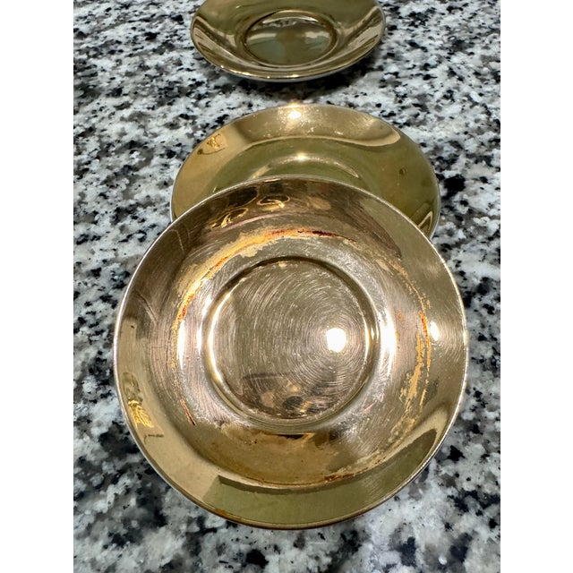 Vintage Hollywood Recency Gold Gilded Porcelain Demitasse Espresso Set - 5 Cups & 3 Saucers - 8 pcs For Sale - Image 11 of 11