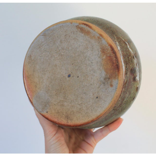 Ceramic Vintage Studio Art Glazed Pottery Vase For Sale - Image 7 of 8