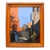 1963 Oil on Board Painting of Morocco Probably Marrakech. Souk Street Scene For Sale