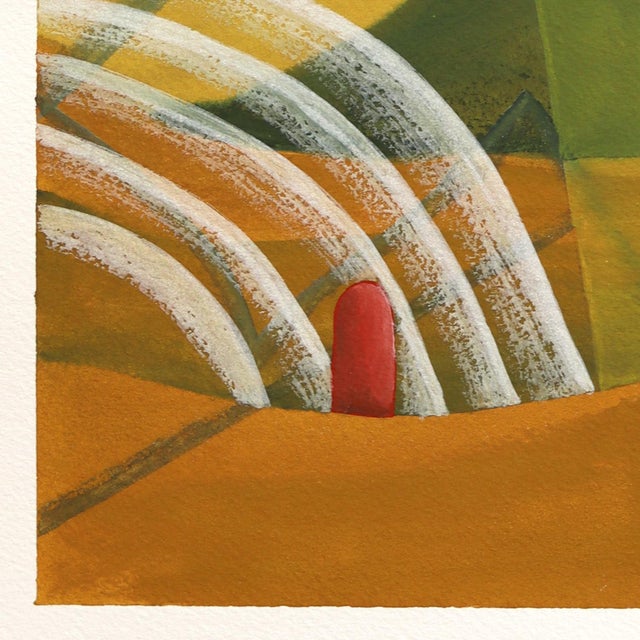 Untitled (Ppr493) - Original Surrealist Landscape Abstract Mixed Media Original Artwork by Max Manning For Sale In Los Angeles - Image 6 of 8