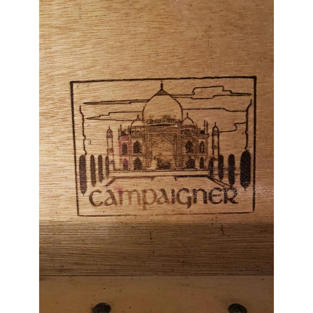 Dixie Furniture Pink Campaign Campaigner Nightstand 1970s For Sale In Chicago - Image 6 of 10