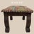 1940s Tapestry Footstool Jacobean Revival Wood Oak Ottoman Brass Tacks Dark Academia For Sale - Image 6 of 6