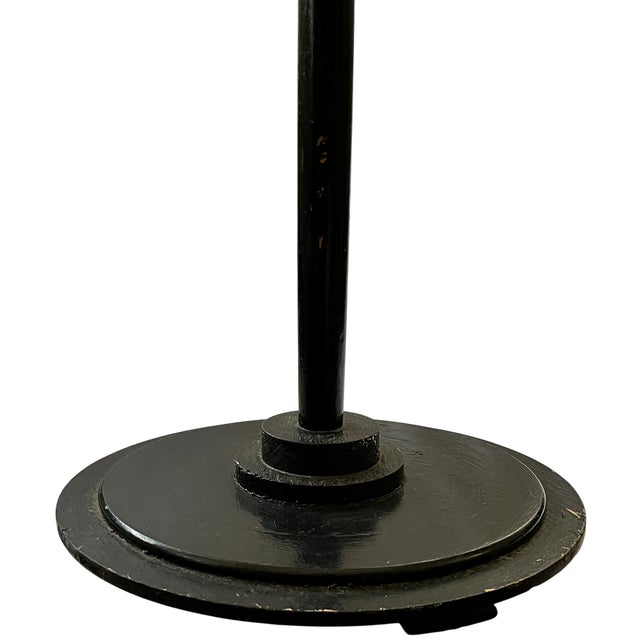 Early 20th Century Handmade Black Painted Wood Jewelry & Accessories Display Stand in the Style of Dorothy Draper, 16" For Sale In Jacksonville, FL - Image 6 of 10