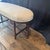 Mid 19th Century 19th Century French Louis XVI Carved Walnut Oval Bench or Ottoman For Sale - Image 5 of 5