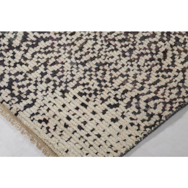 Contemporary Rug & Kilim's Modern Rug in Monochromatic Black and White Abstract Pattern For Sale - Image 3 of 7