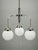 Czech Bauhaus Chandelier with Opaline Glass Globes, 1940s For Sale - Image 14 of 17