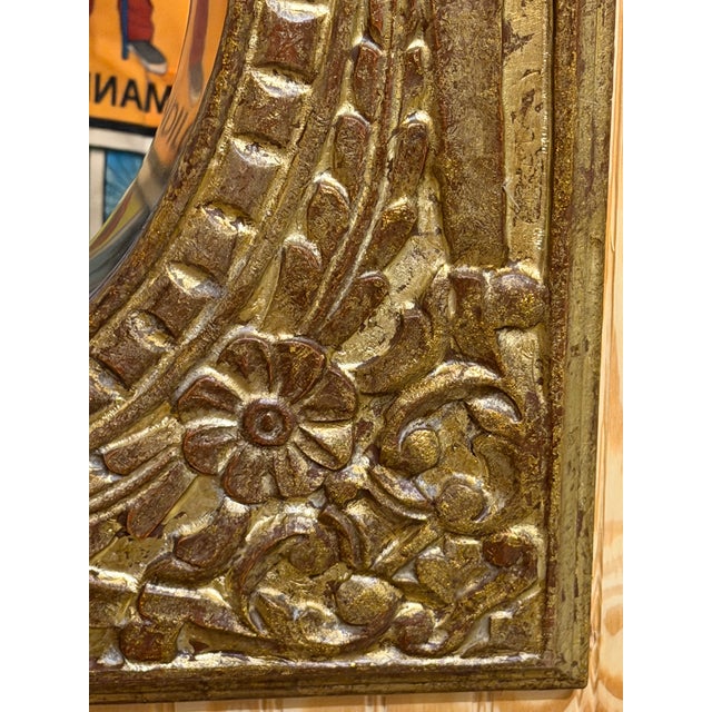 2021 Park Hill Collection Antiqued Gold Oval Wall Mirrors—a Pair For Sale In Chicago - Image 6 of 9