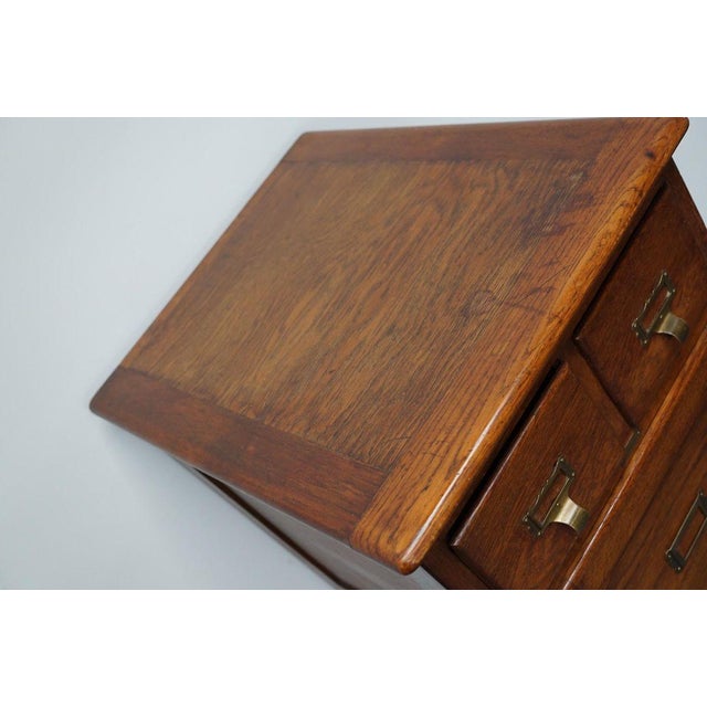 1920s French Oak Apothecary Cabinet / Filing Cabinet, 1920s For Sale - Image 5 of 16