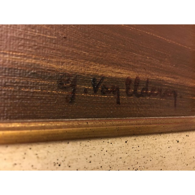 G. Van Eldeveg, Oil Painting, Flowers, 1988s For Sale - Image 6 of 18