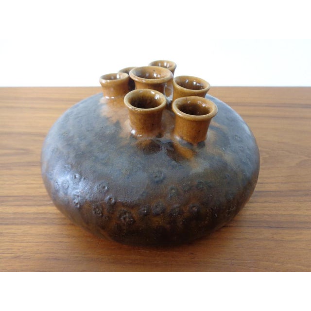 Mushroom ceramic vase from the 1960s. Very good condition without damage.