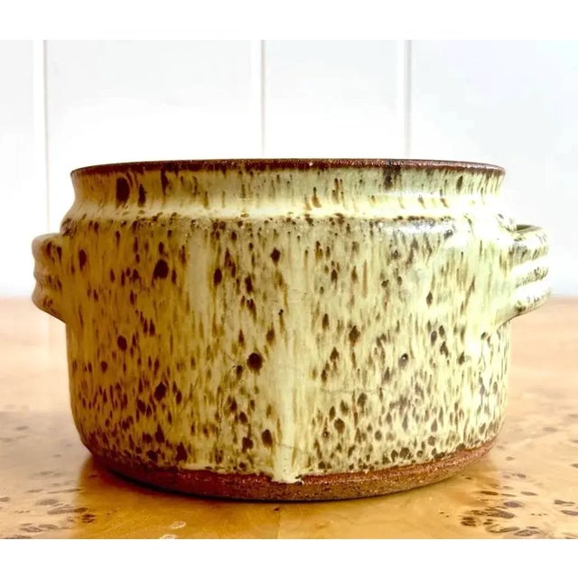 Contemporary Vintage Boho Studio Pottery Dish For Sale - Image 3 of 7