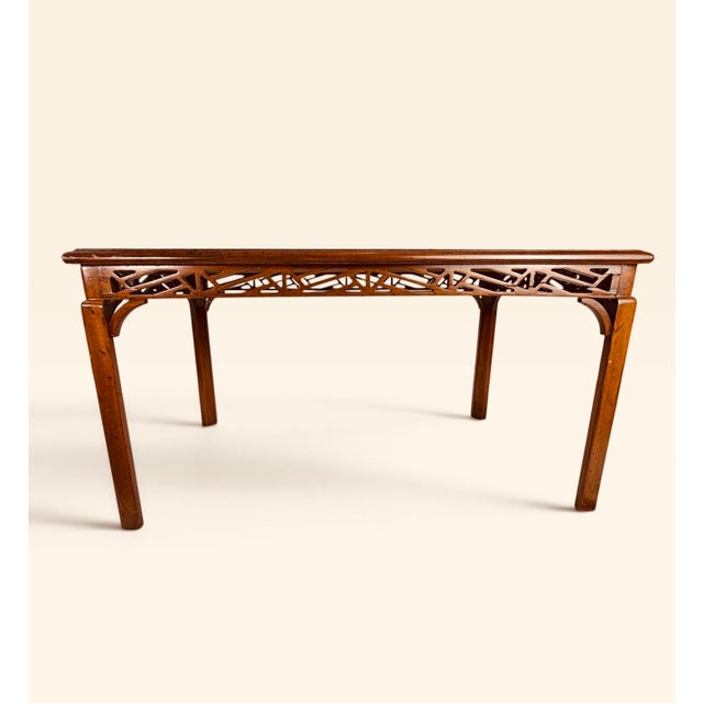 Mid Century Chinese Chippendale Fretwork Cocktail Table For Sale - Image 18 of 18