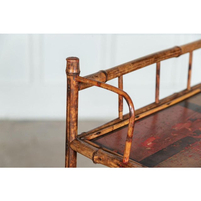 Wood 19th Century Bamboo Chinoiserie Etagere, 1870s For Sale - Image 7 of 16