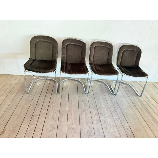 Vintage Dining Room Chairs attributed to Gastone Rinaldi, Italy, 1970s, Set of 4 For Sale - Image 16 of 18