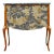 1950s Gustavian Style Commode With Natural Marble Top and Chinoiserie Design For Sale