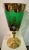 Mid-Century Modern Murano Glass Vase with Ornaments in Gold and Enamel, 1950s For Sale - Image 3 of 6