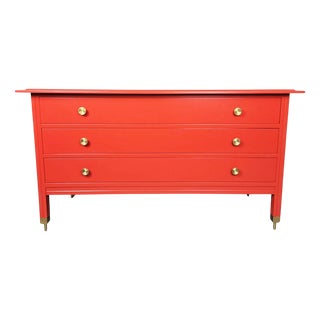 Red Chest of Drawers attributed to Carlo de Carli, 1960s For Sale