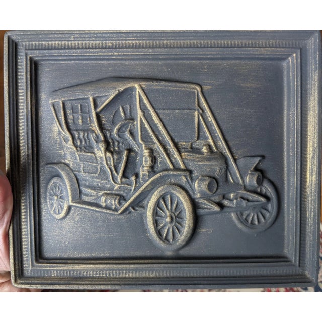 Black Early American Model T Ford Car Decorative Wall Plaque For Sale - Image 8 of 9