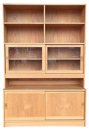 Danish Oak & Teak Bookshelf, 1960s